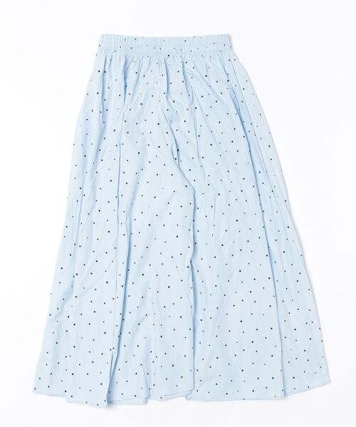 Ritzy(リッツィー)の「水玉柄シワ感ワイドクロップドパンツ 3色展開(スカート・レディース・ブラック/ブルー/ベージュ・M/L)」の8枚目の写真