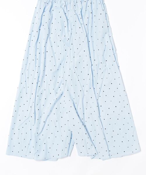 Ritzy(リッツィー)の「水玉柄シワ感ワイドクロップドパンツ 3色展開(スカート・レディース・ブラック/ブルー/ベージュ・M/L)」の7枚目の写真