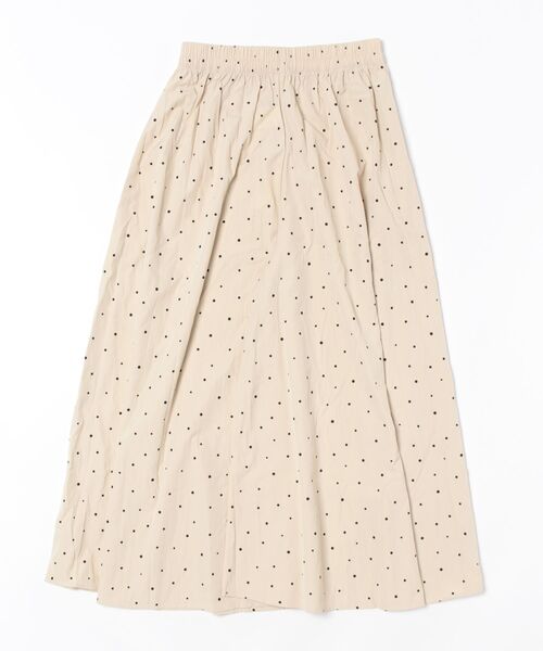 Ritzy(リッツィー)の「水玉柄シワ感ワイドクロップドパンツ 3色展開(スカート・レディース・ブラック/ブルー/ベージュ・M/L)」の5枚目の写真