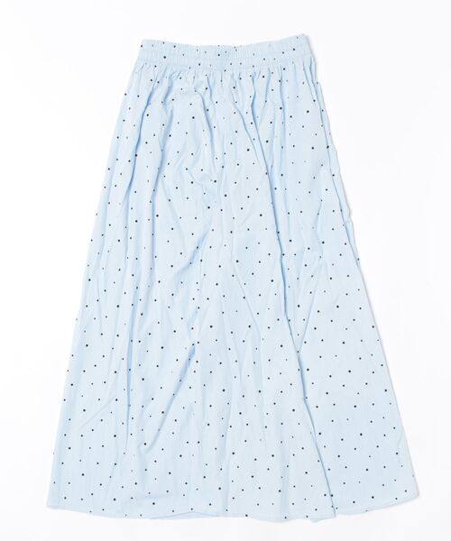 Ritzy(リッツィー)の「水玉柄シワ感ワイドクロップドパンツ 3色展開(スカート・レディース・ブラック/ブルー/ベージュ・M/L)」の4枚目の写真