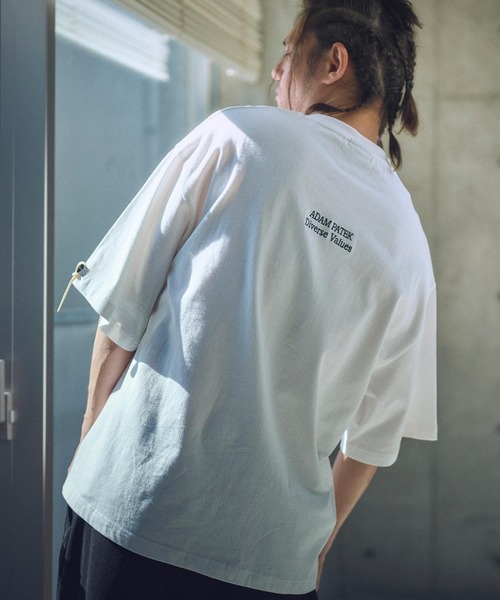 ADAM PATEK（アダムパテック）の「ADAMPATEK/basic logo short sleeve T/ロゴ半袖T(AP2514017）（Tシャツ/カットソー・レディース・パープル/ブラック/ホワイト/オレンジ・1/2）」の7枚目の写真