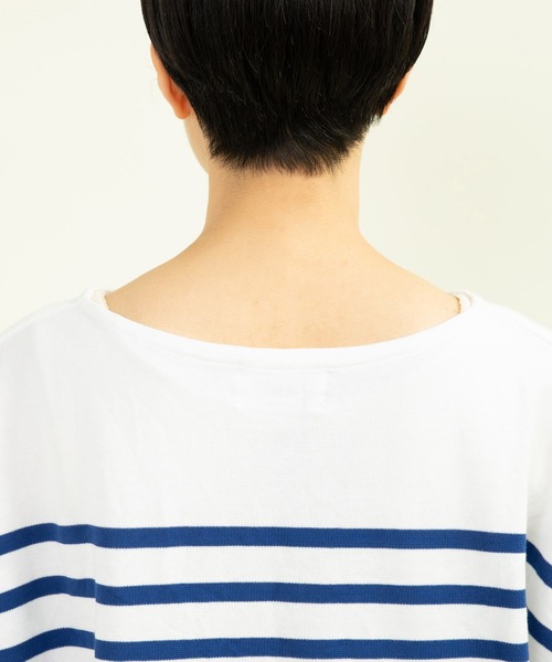 My Fav. CHILD WOMAN（マイファブチャイルドウーマン）の「ラッセルパネルボーダー BIGプルオーバー（Tシャツ/カットソー・レディース・ブルー・FREE）」の9枚目の写真