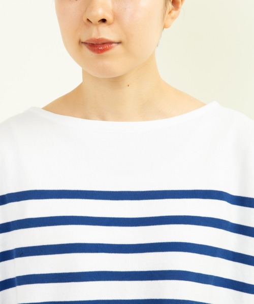 My Fav. CHILD WOMAN（マイファブチャイルドウーマン）の「ラッセルパネルボーダー BIGプルオーバー（Tシャツ/カットソー・レディース・ブルー・FREE）」の10枚目の写真