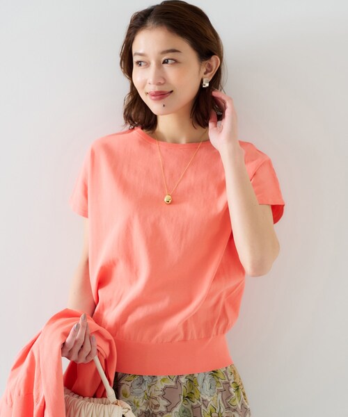 UNTITLED（アンタイトル）の「【11色展開/コットン100/アンサンブル可能】 プルオーバーニット（ニット/セーター・レディース・ライトパープル/ナチュラル/ホワイト×ブラック/ホワイト/ブラック/ブラウン系/ライトオレンジ系/ブルーパープル/オレンジ/レッド系1/ブルー系その他・00/01/02/03/04/44/48）」の11枚目の写真