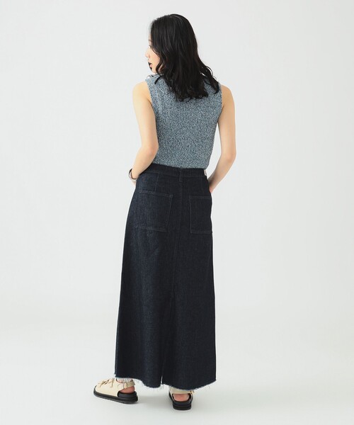 B:MING by BEAMS（ビーミングバイビームス）の「ノースリーブ ミックス ニット（ニット/セーター・レディース・レッド系その他4/サックスブルー/ブラック・ONE SIZE）」の13枚目の写真