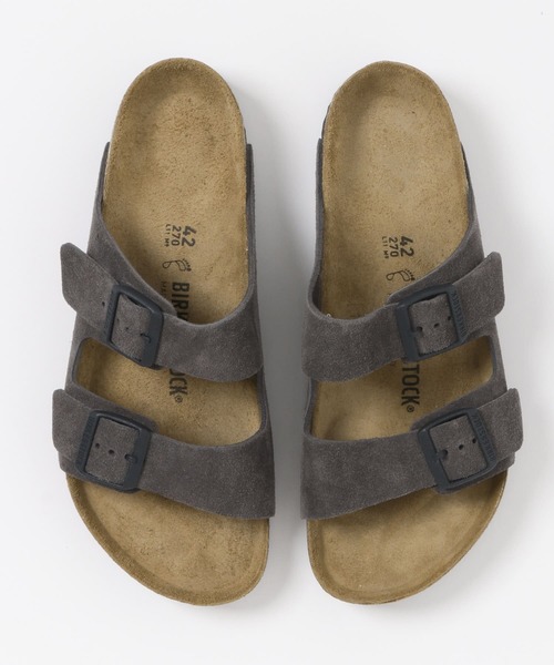 【関税込み】Birkenstock グレー レギュラー Arizona サンダル BIRKENSTOCK ExclusiveArizona(Regular)（サンダル
