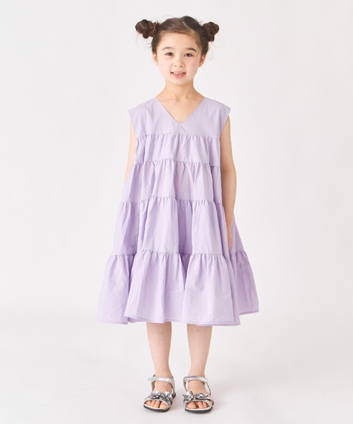 ever closet（エバークローゼット）の「ティアードワンピース（ワンピース・キッズ・ラベンダー/ミント/ピンク・90cm/110cm/100cm/120cm/130cm/140cm）」の11枚目の写真