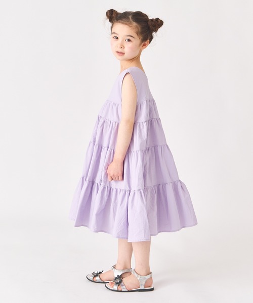 ever closet（エバークローゼット）の「ティアードワンピース（ワンピース・キッズ・ラベンダー/ミント/ピンク・90cm/110cm/100cm/120cm/130cm/140cm）」の13枚目の写真