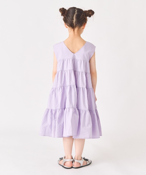 ever closet（エバークローゼット）の「ティアードワンピース（ワンピース・キッズ・ラベンダー/ミント/ピンク・90cm/110cm/100cm/120cm/130cm/140cm）」の14枚目の写真