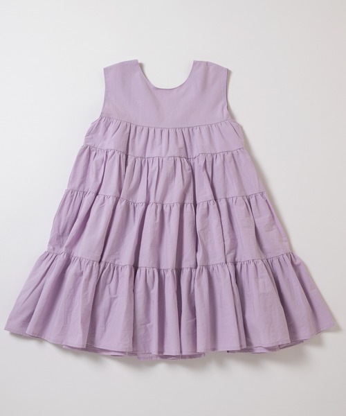 ever closet（エバークローゼット）の「ティアードワンピース（ワンピース・キッズ・ラベンダー/ミント/ピンク・90cm/110cm/100cm/120cm/130cm/140cm）」の19枚目の写真