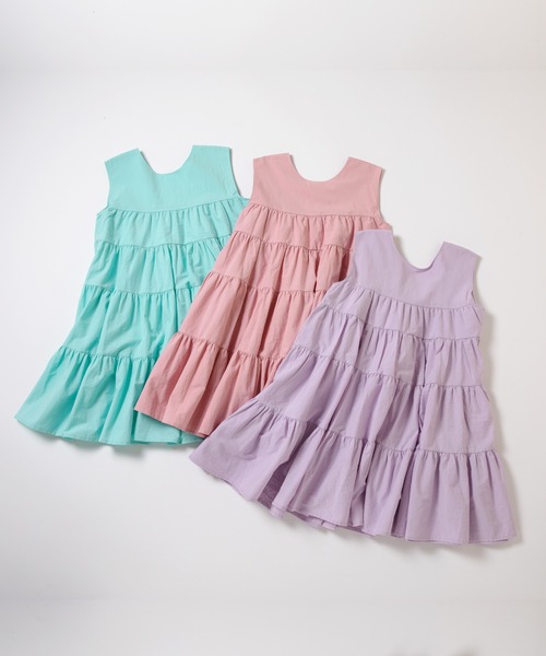 ever closet（エバークローゼット）の「ティアードワンピース（ワンピース・キッズ・ラベンダー/ミント/ピンク・90cm/110cm/100cm/120cm/130cm/140cm）」の22枚目の写真