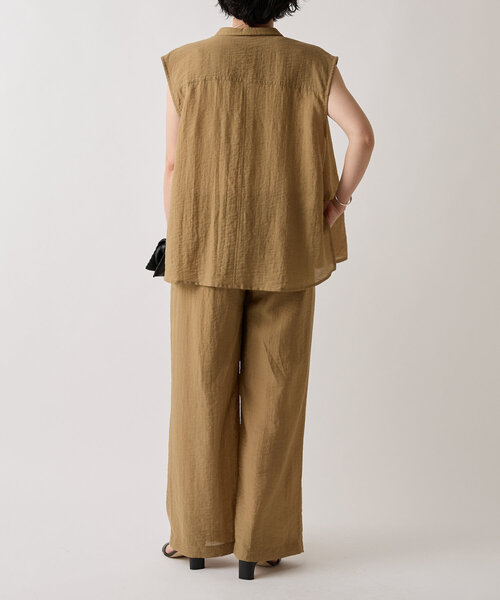 LIVETART(リヴェタート)の「ダブルタックパンツ(その他パンツ・レディース・キャメル/ブラック・FREE)」の11枚目の写真