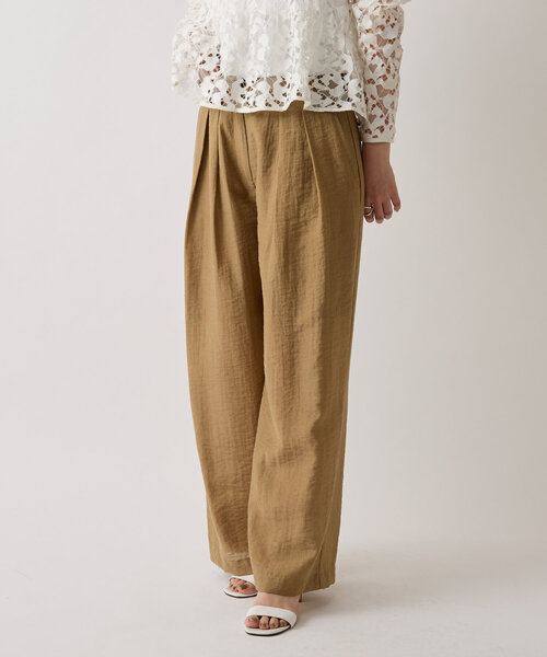 LIVETART(リヴェタート)の「ダブルタックパンツ(その他パンツ・レディース・キャメル/ブラック・FREE)」の18枚目の写真