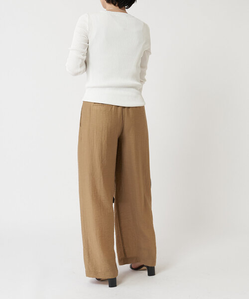 LIVETART(リヴェタート)の「ダブルタックパンツ(その他パンツ・レディース・キャメル/ブラック・FREE)」の22枚目の写真