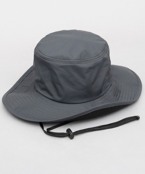 A.M.S.(エーエムエス)の「遮光率・UVカット率100% 体感-17℃ 撥水ナイロン つば広 アドベンチャー 日傘ハット(ハット・メンズ・グレー/アイボリー/ブラック・FREE)」の4枚目の写真