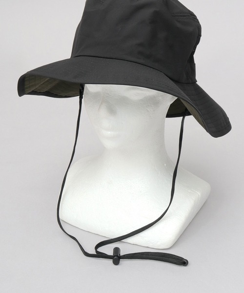 A.M.S.(エーエムエス)の「遮光率・UVカット率100% 体感-17℃ 撥水ナイロン つば広 アドベンチャー 日傘ハット(ハット・メンズ・グレー/アイボリー/ブラック・FREE)」の15枚目の写真