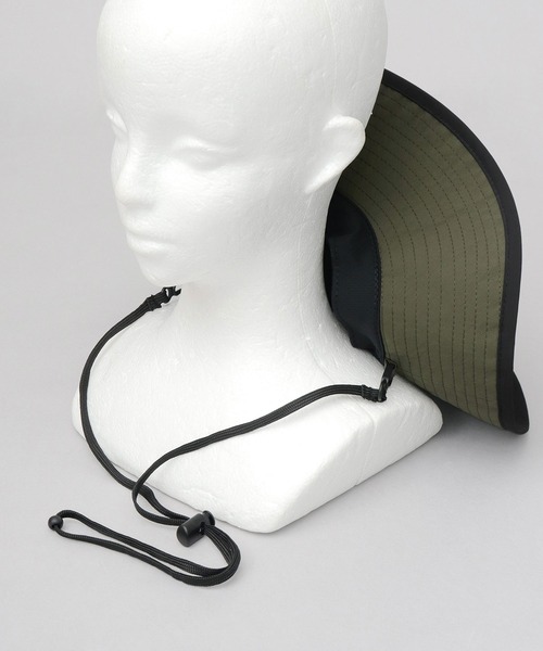 A.M.S.(エーエムエス)の「遮光率・UVカット率100% 体感-17℃ 撥水ナイロン つば広 アドベンチャー 日傘ハット(ハット・メンズ・グレー/アイボリー/ブラック・FREE)」の16枚目の写真