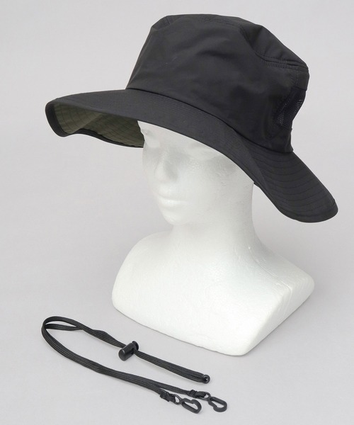 A.M.S.(エーエムエス)の「遮光率・UVカット率100% 体感-17℃ 撥水ナイロン つば広 アドベンチャー 日傘ハット(ハット・メンズ・グレー/アイボリー/ブラック・FREE)」の17枚目の写真