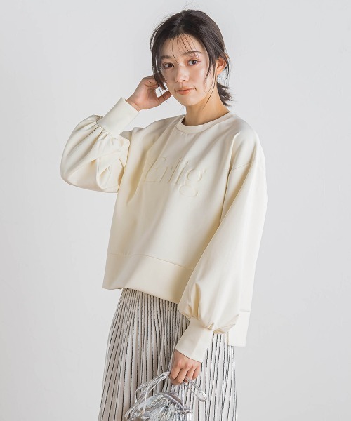 Droite lautreamont（ドロワットロートレアモン）の「【WEB限定】クリアロゴプリントプルオーバー≪洗濯機で洗える≫（Tシャツ/カットソー・レディース・ブラック/オフホワイト/イエロー・M）」の2枚目の写真