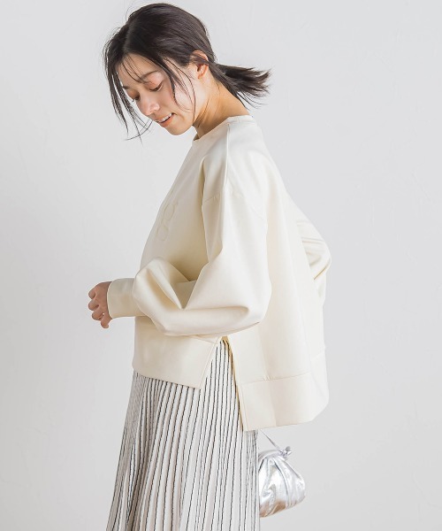 Droite lautreamont（ドロワットロートレアモン）の「【WEB限定】クリアロゴプリントプルオーバー≪洗濯機で洗える≫（Tシャツ/カットソー・レディース・ブラック/オフホワイト/イエロー・M）」の5枚目の写真