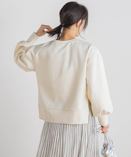 Droite lautreamont（ドロワットロートレアモン）の「【WEB限定】クリアロゴプリントプルオーバー≪洗濯機で洗える≫（Tシャツ/カットソー・レディース・ブラック/オフホワイト/イエロー・M）」の6枚目の写真