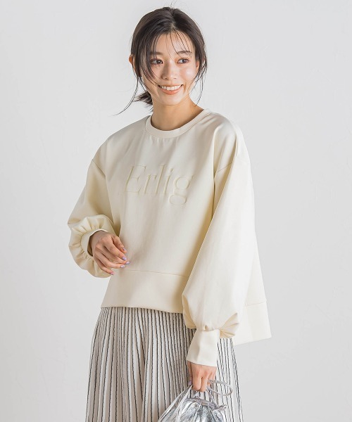 Droite lautreamont（ドロワットロートレアモン）の「【WEB限定】クリアロゴプリントプルオーバー≪洗濯機で洗える≫（Tシャツ/カットソー・レディース・ブラック/オフホワイト/イエロー・M）」の7枚目の写真