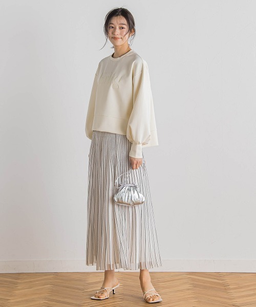 Droite lautreamont（ドロワットロートレアモン）の「【WEB限定】クリアロゴプリントプルオーバー≪洗濯機で洗える≫（Tシャツ/カットソー・レディース・ブラック/オフホワイト/イエロー・M）」の8枚目の写真