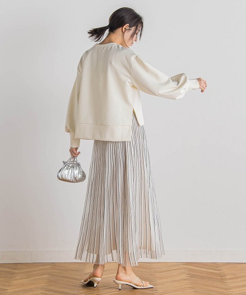 Droite lautreamont（ドロワットロートレアモン）の「【WEB限定】クリアロゴプリントプルオーバー≪洗濯機で洗える≫（Tシャツ/カットソー・レディース・ブラック/オフホワイト/イエロー・M）」の9枚目の写真