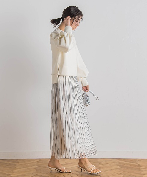 Droite lautreamont（ドロワットロートレアモン）の「【WEB限定】クリアロゴプリントプルオーバー≪洗濯機で洗える≫（Tシャツ/カットソー・レディース・ブラック/オフホワイト/イエロー・M）」の10枚目の写真