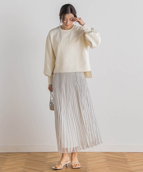 Droite lautreamont（ドロワットロートレアモン）の「【WEB限定】クリアロゴプリントプルオーバー≪洗濯機で洗える≫（Tシャツ/カットソー・レディース・ブラック/オフホワイト/イエロー・M）」の11枚目の写真