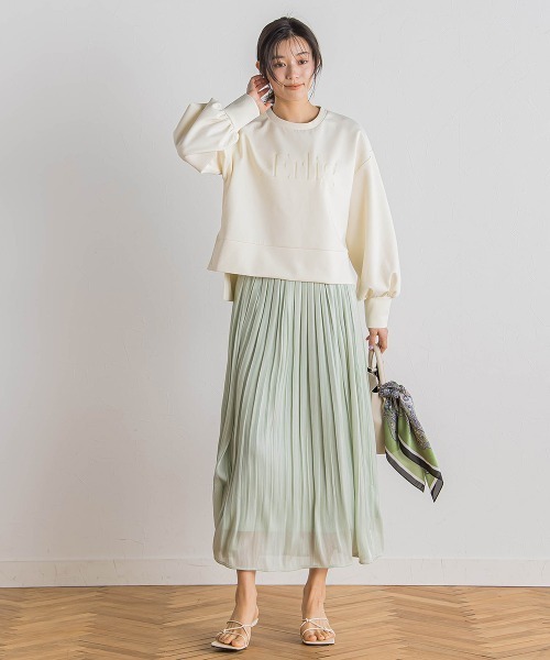 Droite lautreamont（ドロワットロートレアモン）の「【WEB限定】クリアロゴプリントプルオーバー≪洗濯機で洗える≫（Tシャツ/カットソー・レディース・ブラック/オフホワイト/イエロー・M）」の13枚目の写真