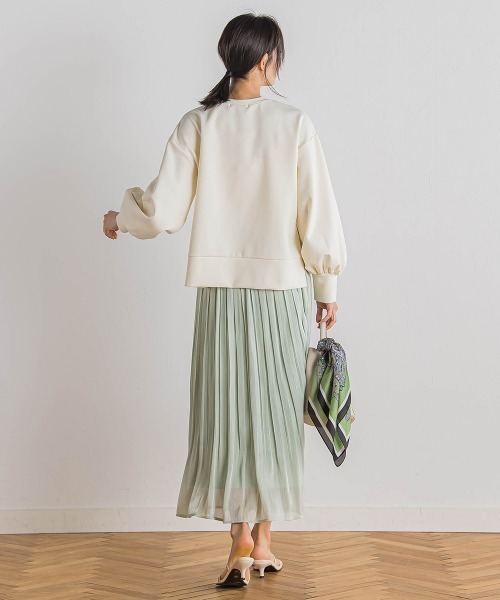 Droite lautreamont（ドロワットロートレアモン）の「【WEB限定】クリアロゴプリントプルオーバー≪洗濯機で洗える≫（Tシャツ/カットソー・レディース・ブラック/オフホワイト/イエロー・M）」の14枚目の写真