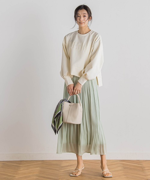 Droite lautreamont（ドロワットロートレアモン）の「【WEB限定】クリアロゴプリントプルオーバー≪洗濯機で洗える≫（Tシャツ/カットソー・レディース・ブラック/オフホワイト/イエロー・M）」の17枚目の写真