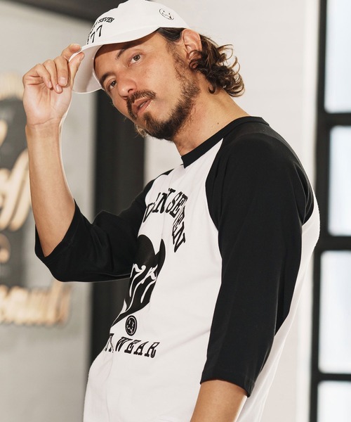 mlt5168-middle onz raglan 3-4 sleeve t-shits (heartGW