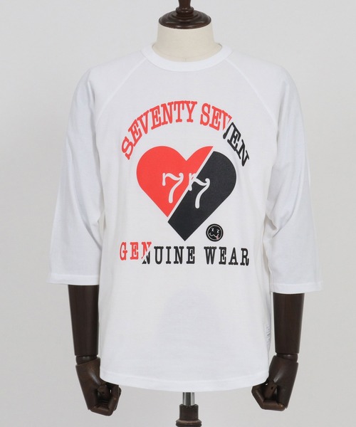 mlt5168-middle onz raglan 3-4 sleeve t-shits (heartGW