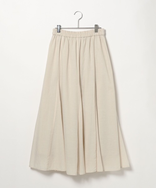 BAYFLOW（ベイフロー）の「[すっきり見えする落ち感]コットンリネンフレアスカート（スカート・レディース・アイボリー/オレンジ/ブラック/ターコイズブルー・SMALL/MEDIUM）」の20枚目の写真