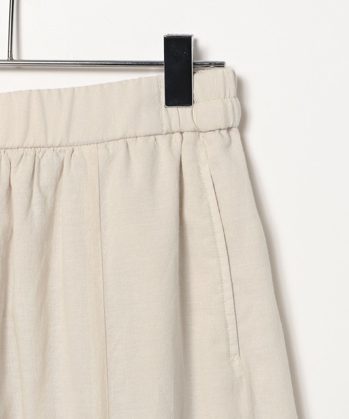 BAYFLOW（ベイフロー）の「[すっきり見えする落ち感]コットンリネンフレアスカート（スカート・レディース・アイボリー/オレンジ/ブラック/ターコイズブルー・SMALL/MEDIUM）」の18枚目の写真