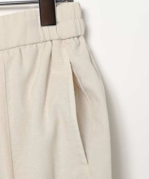 BAYFLOW（ベイフロー）の「[すっきり見えする落ち感]コットンリネンフレアスカート（スカート・レディース・アイボリー/オレンジ/ブラック/ターコイズブルー・SMALL/MEDIUM）」の17枚目の写真