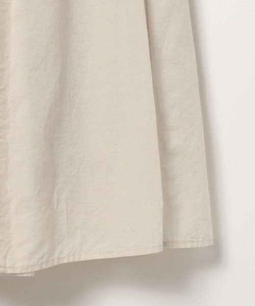 BAYFLOW（ベイフロー）の「[すっきり見えする落ち感]コットンリネンフレアスカート（スカート・レディース・アイボリー/オレンジ/ブラック/ターコイズブルー・SMALL/MEDIUM）」の16枚目の写真