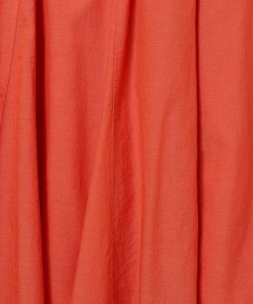 BAYFLOW（ベイフロー）の「[すっきり見えする落ち感]コットンリネンフレアスカート（スカート・レディース・アイボリー/オレンジ/ブラック/ターコイズブルー・SMALL/MEDIUM）」の8枚目の写真