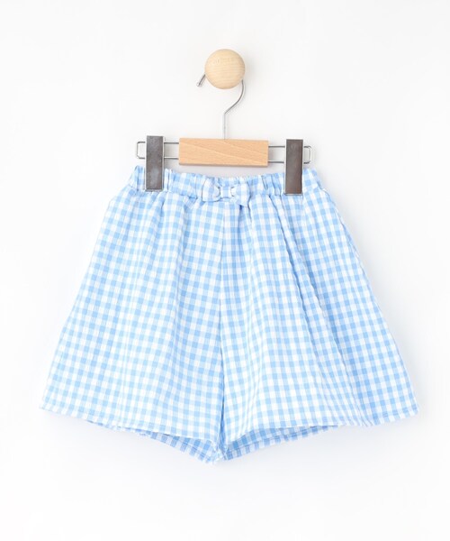 SHOO・LA・RUE（シューラルー）の「【100-150cm】着るだけでコーデが決まる ギンガムチェックセットアップ（セットアップ・キッズ・ブラック系1/ブルー系6・11/10/12/15 /13/14）」の10枚目の写真