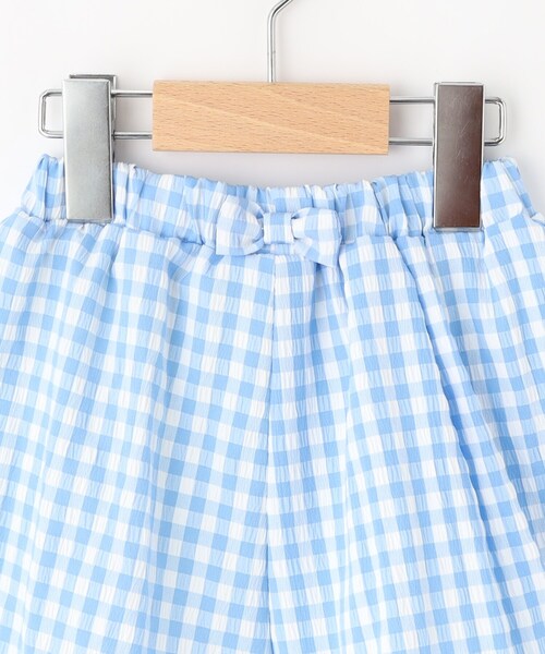 SHOO・LA・RUE（シューラルー）の「【100-150cm】着るだけでコーデが決まる ギンガムチェックセットアップ（セットアップ・キッズ・ブラック系1/ブルー系6・11/10/12/15 /13/14）」の12枚目の写真