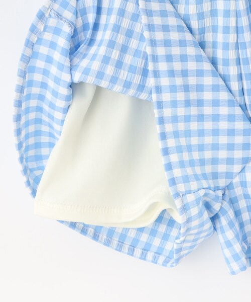 SHOO・LA・RUE（シューラルー）の「【100-150cm】着るだけでコーデが決まる ギンガムチェックセットアップ（セットアップ・キッズ・ブラック系1/ブルー系6・11/10/12/15 /13/14）」の14枚目の写真