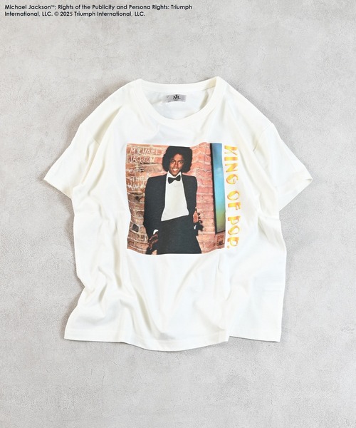MARKEY'S（マーキーズ）の「【Michael Jackson/マイケル・ジャクソン 】別注プリントTシャツ（Tシャツ/カットソー・キッズ・オフホワイト/ホワイト/チャコール・80/90/95/100/110/120/130/140/150）」の13枚目の写真