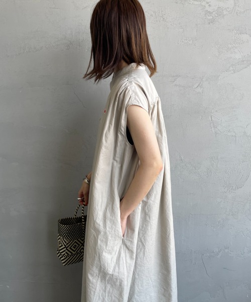 DANTON コットンリネンギャザーワンピース 北山 真樹のコーディネート｜JEANS FACTORY（ジーンズ
