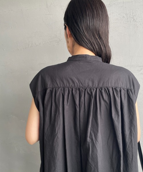 DANTON コットンリネンギャザーワンピース DANTON（ダントン）の「[DANTON/ダントン] スリーブレス