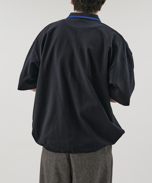epnok（エプノック）の「OJISAN鹿の子半袖ポロシャツ（ポロシャツ・メンズ・ブラック/ブラウン/ボルドー・SMALL/MEDIUM/LARGE）」の21枚目の写真