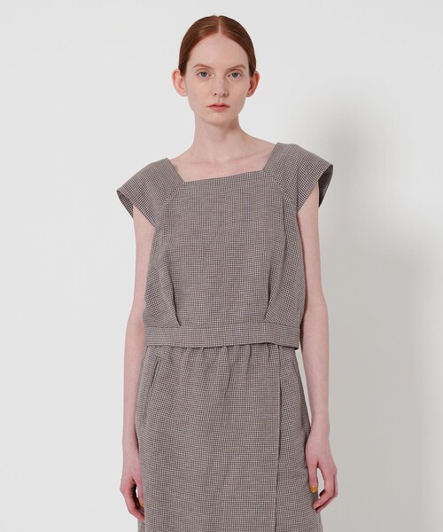 Steven Alan(スティーブンアラン)の「<Steven Alan>チェック ブラウス(シャツ/ブラウス・レディース・ケリーグリーン/パープル・FREE)」の2枚目の写真