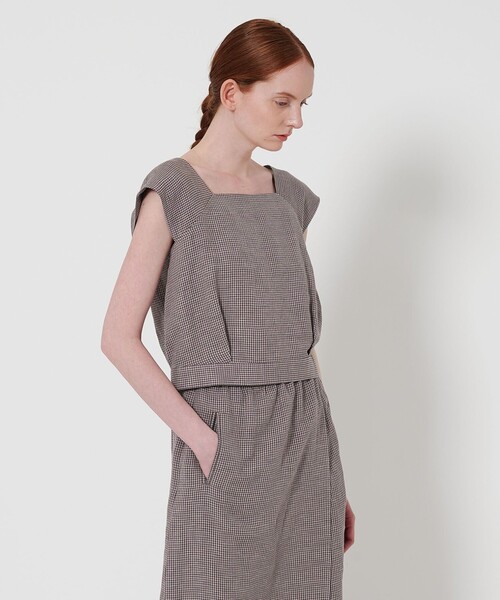 Steven Alan(スティーブンアラン)の「<Steven Alan>チェック ブラウス(シャツ/ブラウス・レディース・ケリーグリーン/パープル・FREE)」の3枚目の写真