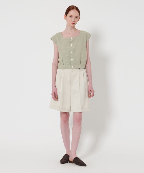 Steven Alan(スティーブンアラン)の「<Steven Alan>チェック ブラウス(シャツ/ブラウス・レディース・ケリーグリーン/パープル・FREE)」の6枚目の写真